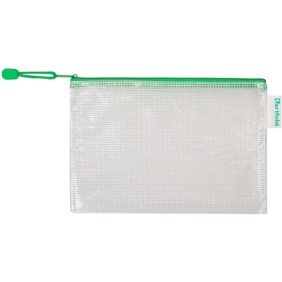 Obálka se zipem djois, A6, PVC síťovina, zelená, 8 ks