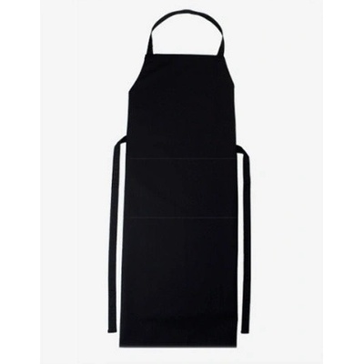 Workwear Verona Dlouhá pracovní zástěra s laclem 00130-01 Black