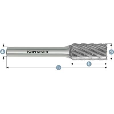 114091050 | ZYB válcová fréza s čelním ozubením HP-3 PRO 16x25x6-70 mm, nepovlakovaná