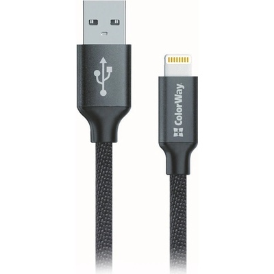 ColorWay CW-CBUL004-BK USB - Apple Lightning 2.1A, 1m, černý