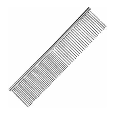 Nunbell Stainless Steel Dead Hair Removing Long Comb - Гребен за кучета и котки 19cm