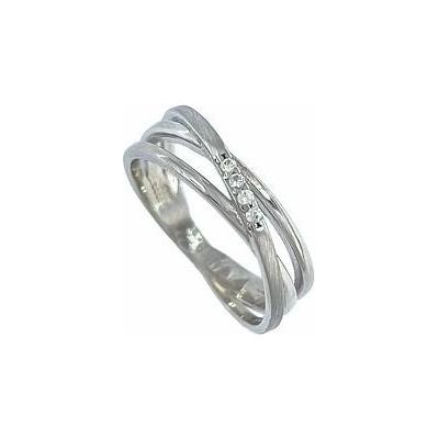 Infinitysilver Strieborný prsteň tri krúžky OR54363