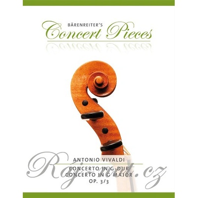Concerto G major op. 3/3 pre husle a klavír Vivaldi Antonio