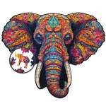 Milliwood Дървен пъзел Milliwood, Peace and Harmony, 400 части - Слон (XXL-PowerElephant-5062) - homeshop