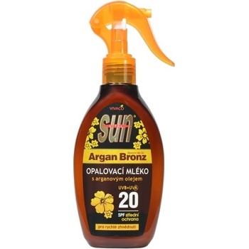 Vivaco Sun Argan Bronz слънцезащитно мляко с арганово масло SPF 20 200 мл