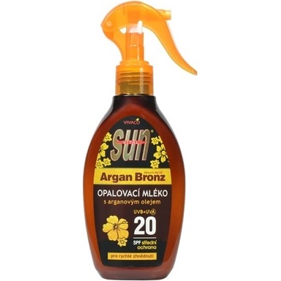 Vivaco Sun Argan Bronz слънцезащитно мляко с арганово масло SPF 20 200 мл