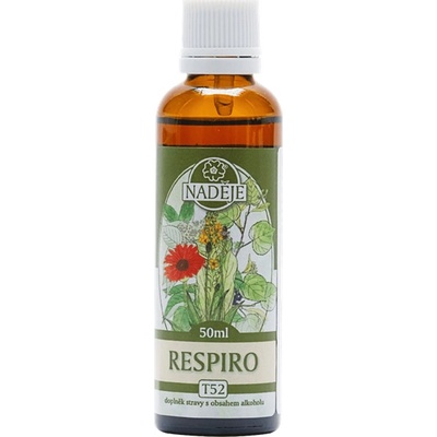 Naděje Respiro tinktúra z bylín T52 50 ml