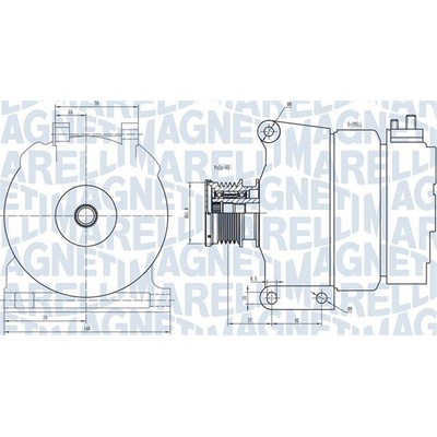 Alternátor MAGNETI MARELLI 063731390010