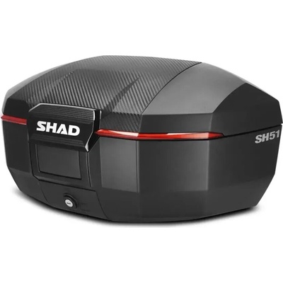 Vrchní kufr na motorku SHAD SH51 D0B51106 Karbon