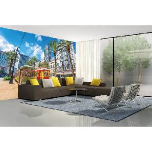 DIMEX ART Самозалепваща се флизелинова фототапета улични превозни средства 375 x 250 см