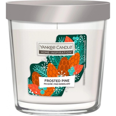 Yankee Candle Vonná svíčka ve skle Home Inspiration Frosted Pine, 200 g