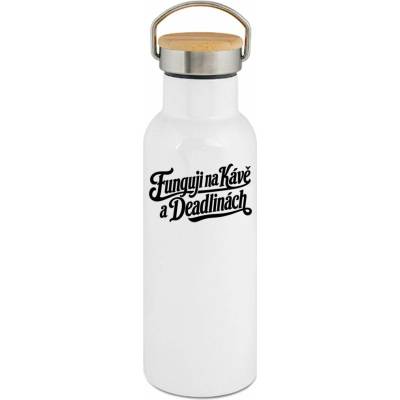 123TRIKO termoska Funguji na Kávě a Deadlinách černá 500 ml