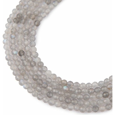 Koráliky z minerálu Labradorit AAA 3mm brúsené - 18 cm