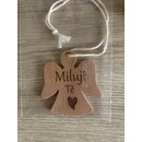 SOJKA Dřevěná vůně do auta - Chlupáč