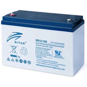 Ritar Оловна гелова батерия RITAR (DG12-100), 12V, 100Ah, F12/M8, За соларни системи (RITAR-DG12-100) - hits