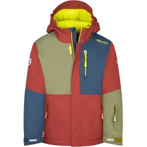 TROLLKIDS Детско ски яке Trollkids Kid's Hallingdal Jacket Winter jacket - Carmin Red / Willow Green / Mystic Blue - размер 98 (EU) (703-2538-1312)