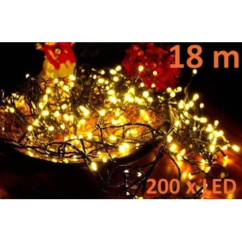 NEXOS Vianočná LED reťaz 18 m 200 LED diód teplá biela
