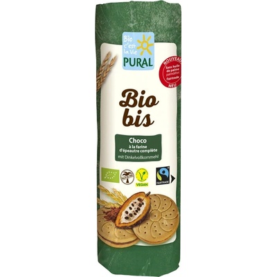Pural BioBis Sušenky špaldové s čokoládou 320 g Bio VEGAN