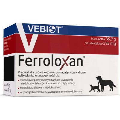 Ferroloxan pro psy a kočky 60 tbl Vebiot