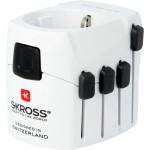 SKROSS Адаптер SKROSS PRO Earthed 1103145, World, Бял (SKROSS-1103145) - BestPC