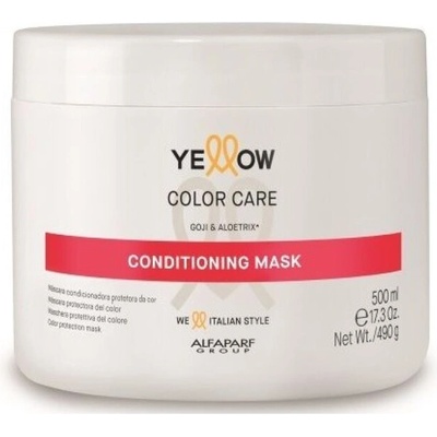 Yellow Подхранваща маска за боядисана коса Yellow Color Care Mask 500ml