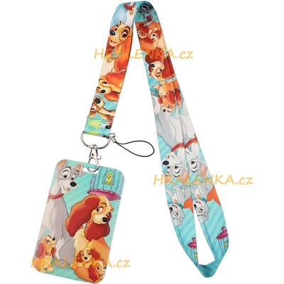 Šňůrka na krk 24359 s pouzdrem Lady a Tramp