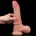 Lovetoy Sliding Skin Dual Layer Dong Whole Testicle 8.5" Flesh