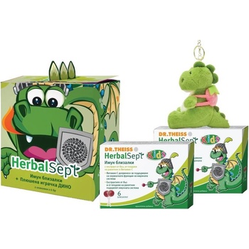 Naturprodukt Dr. Theiss HerbalSept Комплект - Имун Близалки, 2 х 6 броя + Играчка, Naturprodukt