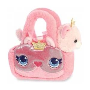 Fancy Pals - Plush toy Princess Kitty with a golden crown in a pink bag 20 cm Eco-Friendly