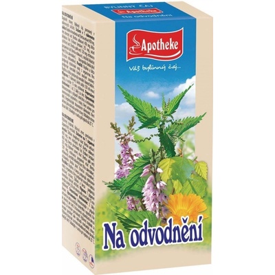 Apotheke Na odvodnenie bylinkový čaj podporuje vylučovanie vody z organizmu a normálnu činnosť obličiek 20 x 1,5 g