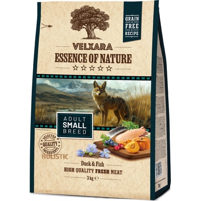 Velxara Essence of Nature Grain Free dog adult small duck & fish 3 x 3 kg