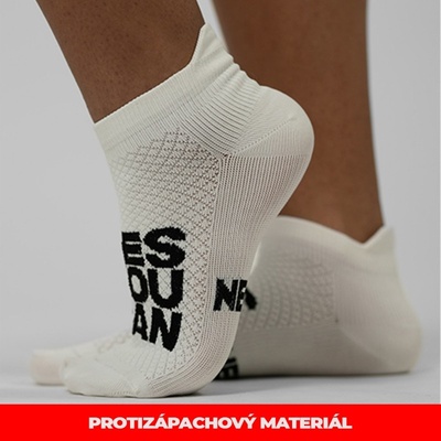 Nebbia “HI-TECH” crew ponožky YES YOU CAN biela
