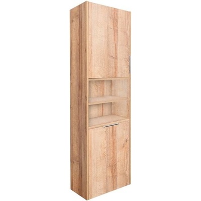EBS City Vysoká skříňka 55 x 180 cm s košem na prádlo, dub Riviera 6516380