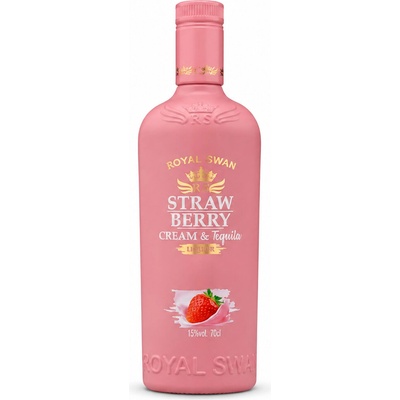Royal Swan Strawberry Cream Tequila 15% 0,7 l (holá láhev)