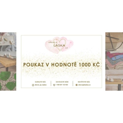 Poukázky na nákup jídelních stolů, nábytku a doplňků