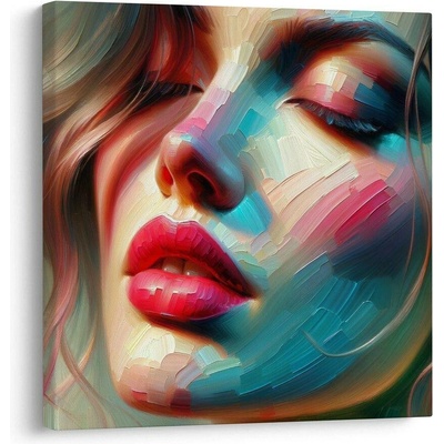 Obraz abstraktní ženský portrét - 40x40