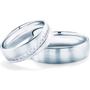 Image 1 of SAVICKI Сватбени халки: бяло злато, кръгли. 6 мм