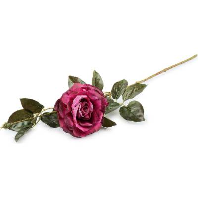 Umělá růže Varianta: 5 pink, Balení: 1 ks