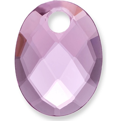 Sparkling Jewels Oválný přívěsek z fialového růženínu PENGEM59 MO