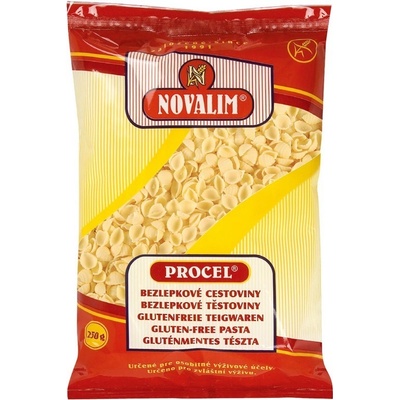 Novalim Procel bezlepkové cestoviny Mušle 250 g