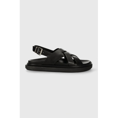 Alohas Trunca dámske kožené sandále čierna