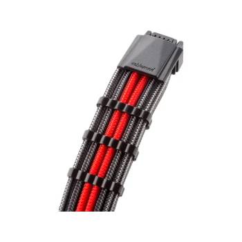 CableMod E-Series Pro ModMesh Sleeved 12VHPWR PCI-e Cable Carbon + Red (CM-PEV2-16P2-N60KCR-5PK-R)