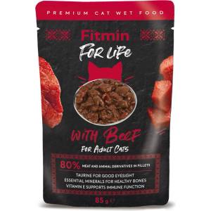 Dibaq Fitmin For Life Говежди джоб за котки 85 g
