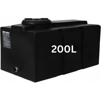 MAVIL Резервоар за питейна вода MAVIL, хоризонтален Loft 200 л (черен) (1-200)