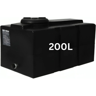 MAVIL Резервоар за питейна вода MAVIL, хоризонтален Loft 200 л (черен) (1-200)