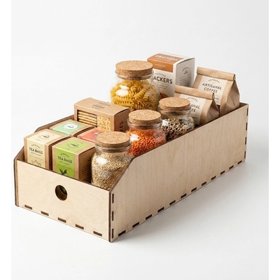 usporadejto.cz úložný box 20 x 50 x 12 cm dřevěný VASKY20