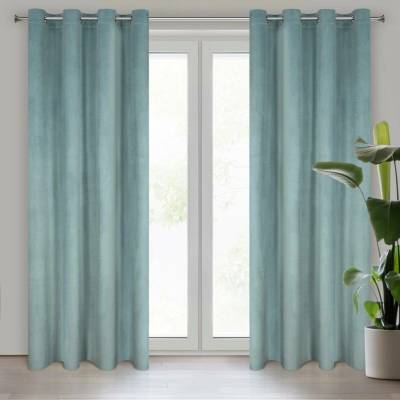 Design 91 ZATEMŇOVACÍ ZÁVĚS NA KROUŽCÍCH ROSA 140X250 CM MÁTOVÁ