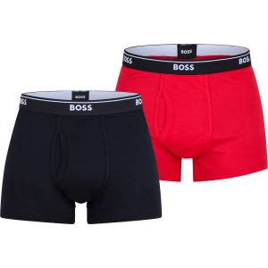 Boss Боксерки Boss Mens BOSS Bodywear 2 Pack Logo Waistband Boxers - Black/Red 972