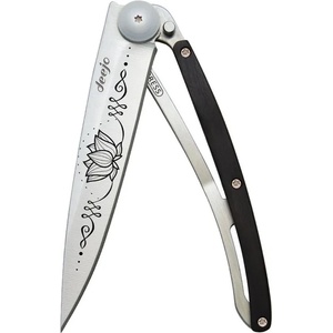 DEEJO 1cb067 tattoo / Ултралеко джобно ножче с дръжка от абаносово дърво (1cb067)