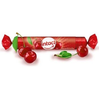 Intact rolička hroznový cukr s vit.C třešeň 40 g